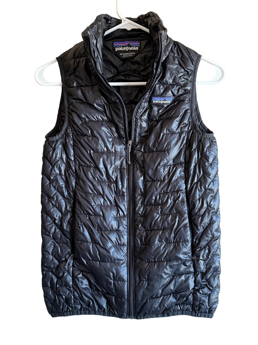 Patagonia Nano Puff Vest Black XS Women’s PrimaLoft Lightweight Packable EUC